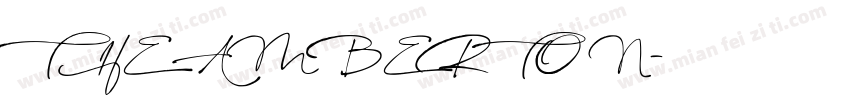 THE AMBERTON字体转换